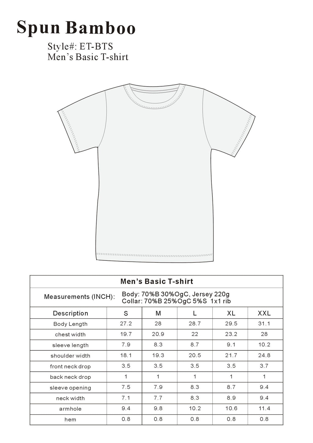 Bamboo Short Sleeve